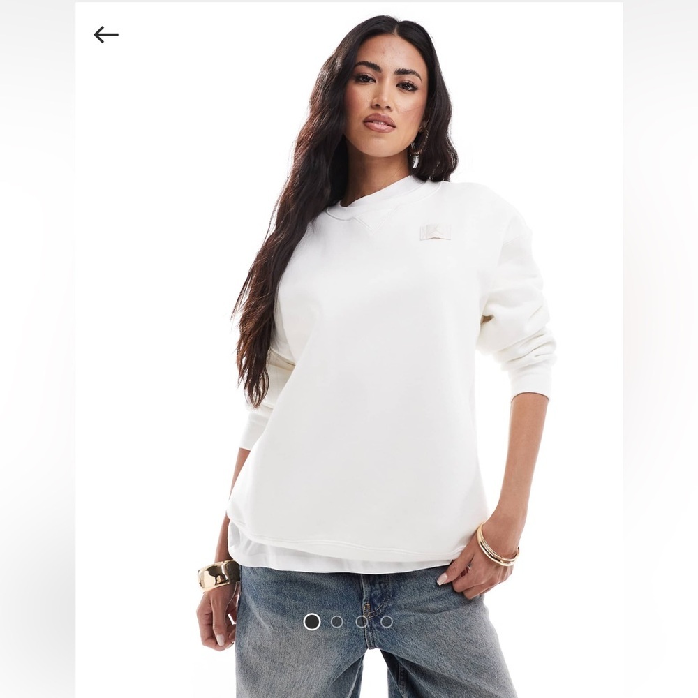 🌀NEW Jordan Flight Crewneck Sweatshirt - Size Small | Color: Stone